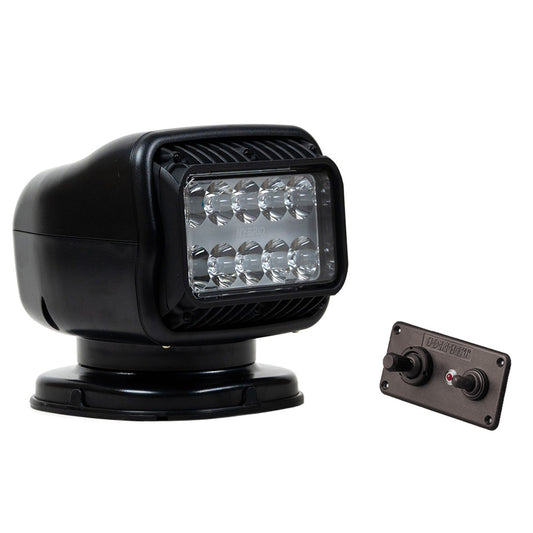 GOLIGHT GT SERIES LED HYBRID LIGHT PERMANENT MOUNT W/HANDHELD WIRELESS REMOTE - 12V - BLACK