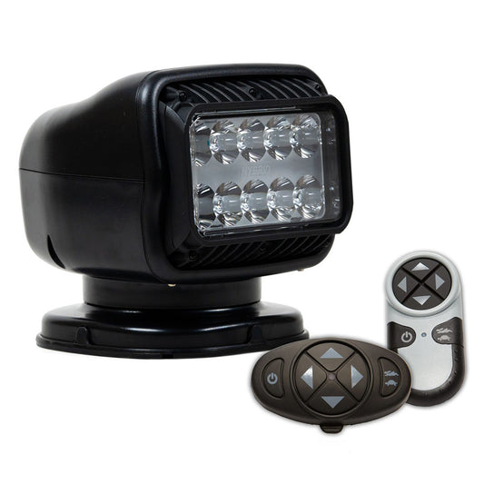 GOLIGHT GT SERIES LED HYBRID LIGHT PERMANENT MOUNT W/HANDHELD &AMP; WIRELESS DASH MOUNT REMOTES - 12V - BLACK