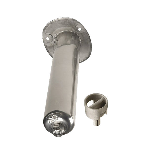 C.E. SMITH STAINLESS STEEL FLUSH MOUNT ROD HOLDER - 30 DEGREE