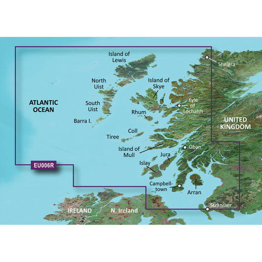 GARMIN BLUECHART&REG; G3 VISION&REG; HD - VEU006R - SCOTLAND, WEST COAST - MICROSD&TRADE;/SD&TRADE;