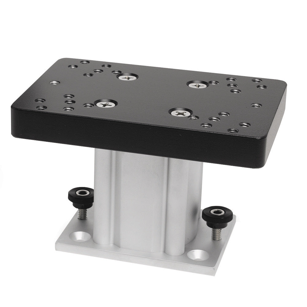 CANNON ALUMINUM FIXED BASE DOWNRIGGER PEDESTAL - 4"