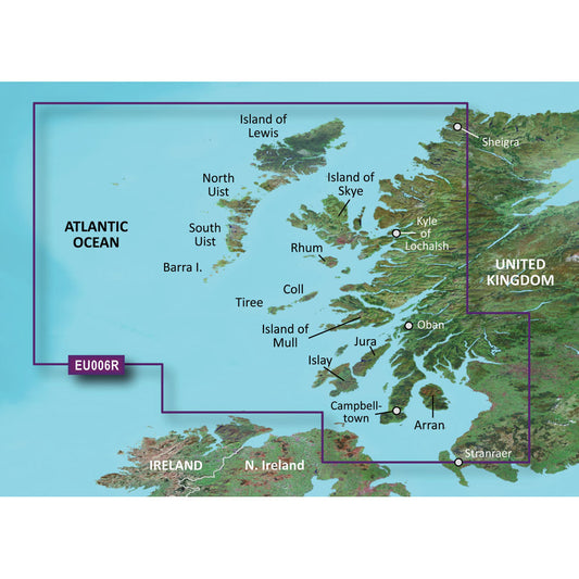 GARMIN BLUECHART&REG; G3 HD - HXEU006R - SCOTLAND WEST COAST - MICROSD&TRADE;/SD&TRADE;