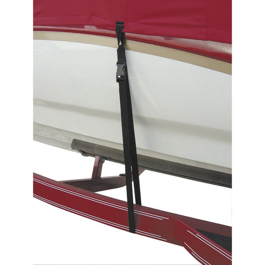 BOATBUCKLE SNAP-LOCK BOAT COVER TIE-DOWNS - 1" X 4' - 6-PACK
