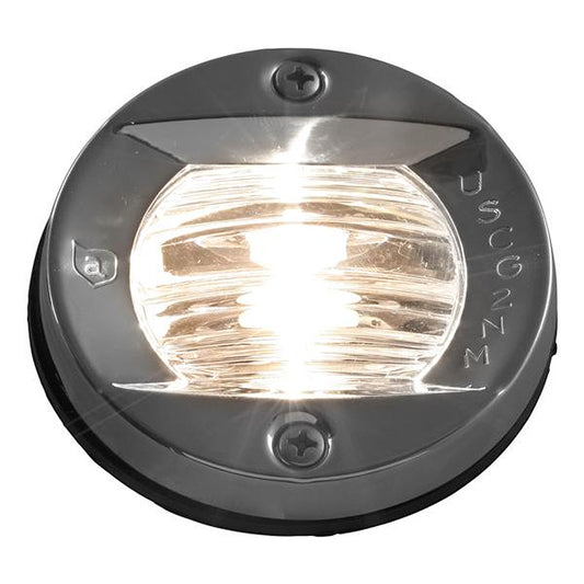 ATTWOOD VERTICAL, FLUSH MOUNT TRANSOM LIGHT - ROUND