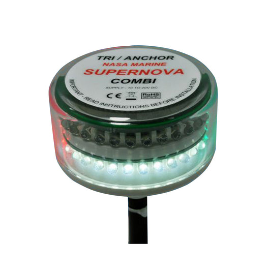 CLIPPER SUPERNOVA COMBI LED TRICOLOR MASTHEAD ANCHOR LIGHT