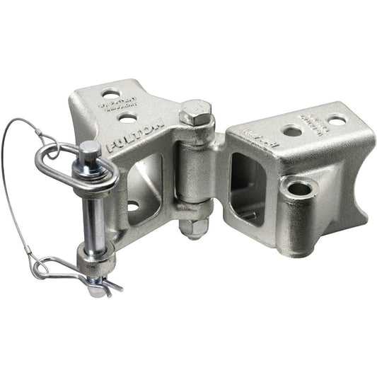 FULTON FOLD-AWAY BOLT-ON HINGE KIT 2" X 3" TRAILER BEAM, RATING 5,000 LBS., 48" PIVOT, Z-MAX 600 ZINC FINISH