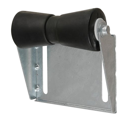 C.E. SMITH PANEL BRACKET ASSEMBLY 8" SPOOL ROLLER - BLACK