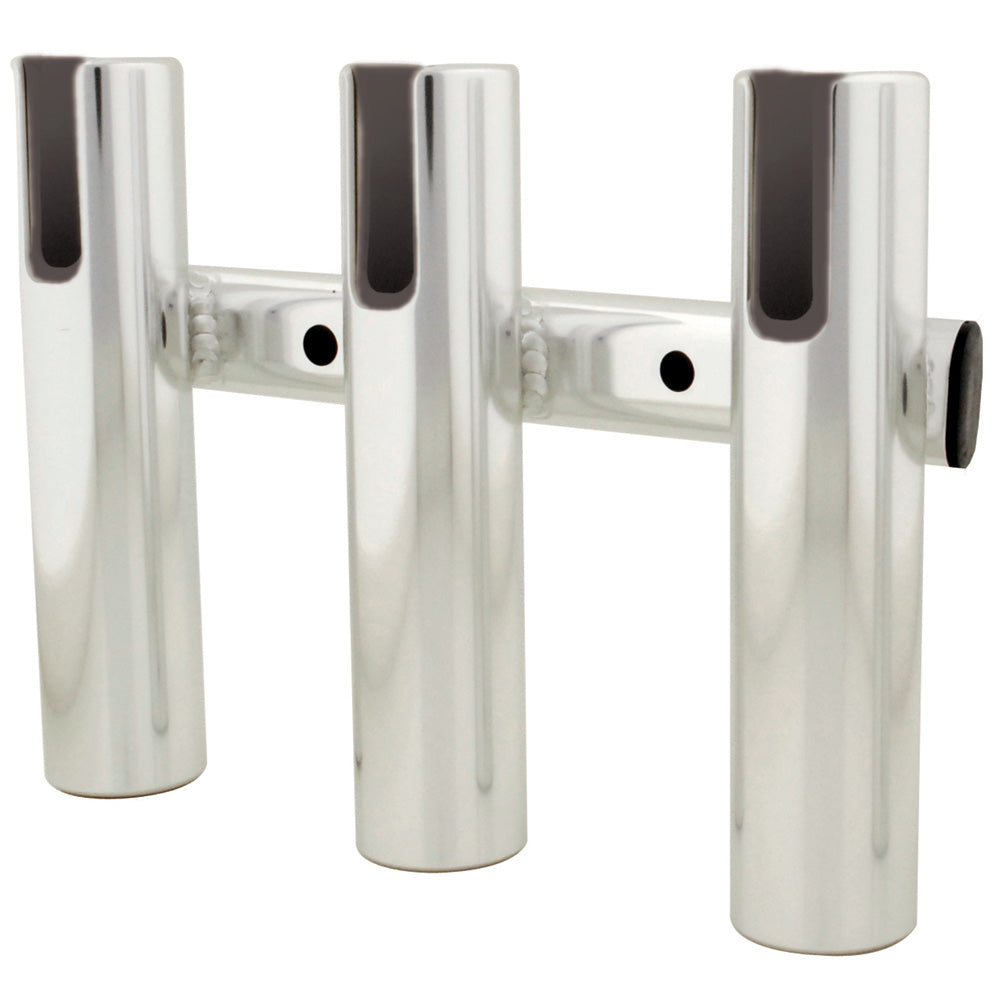 TACO 3-ROD HOLDER RACK - BRUSHED ALUMINUM