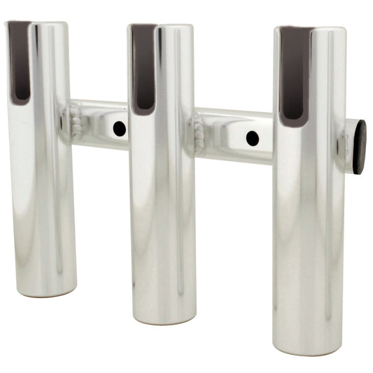 TACO 3-ROD HOLDER RACK - BRUSHED ALUMINUM