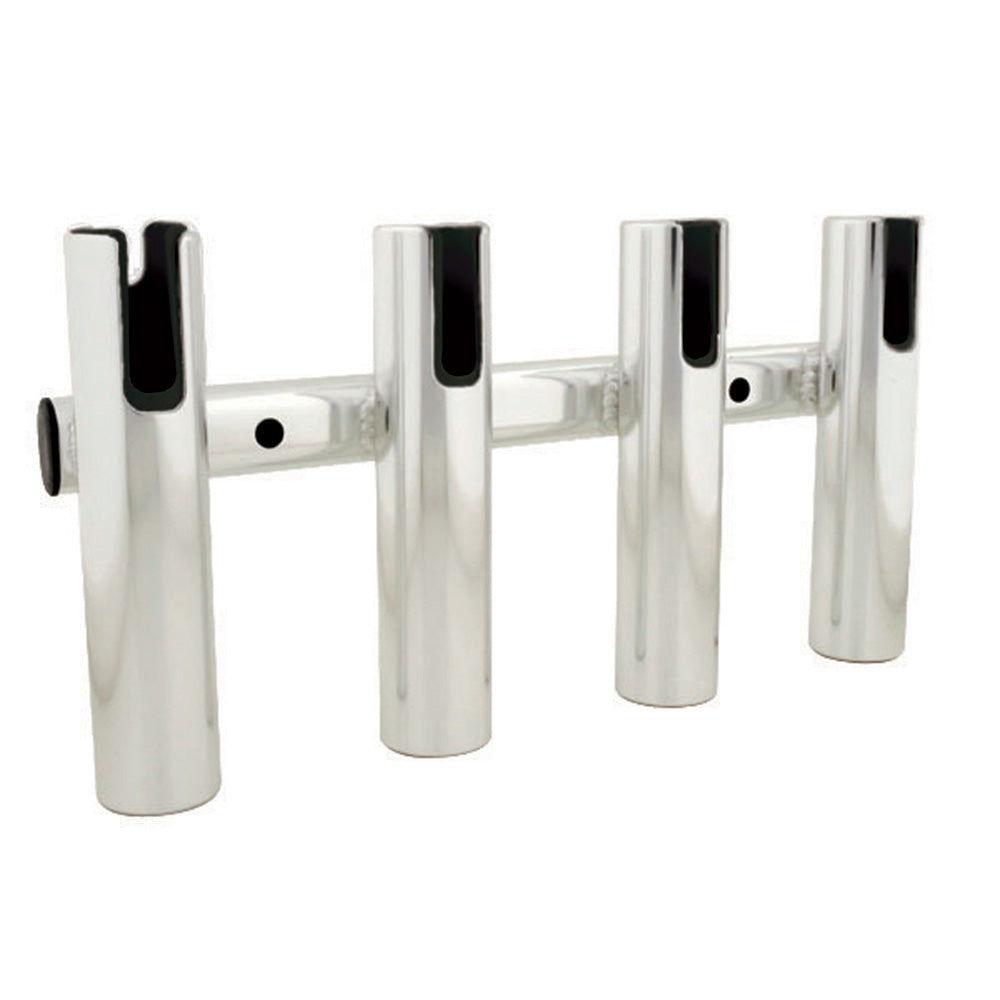 TACO 4-ROD HOLDER RACK - BRUSHED ALUMINUM
