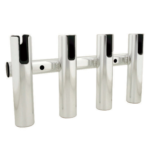 TACO 4-ROD HOLDER RACK - BRUSHED ALUMINUM