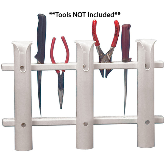 TACO 3-ROD POLY ROD RACK - WHITE
