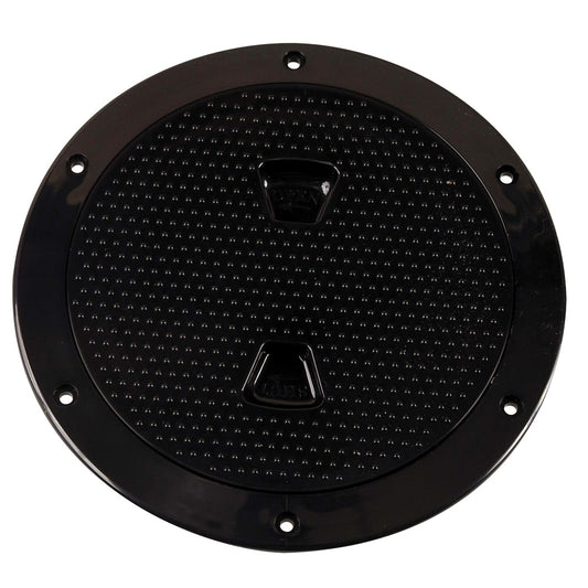 BECKSON 6" NON-SKID SCREW-OUT DECK PLATE - BLACK