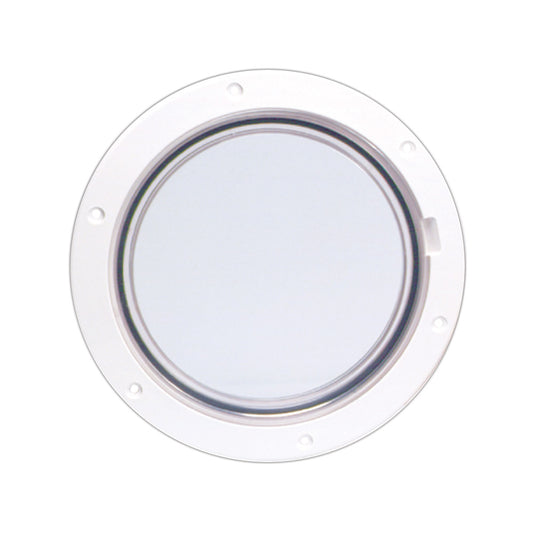 BECKSON 6" CLEAR CENTER PRY-OUT DECK PLATE - WHITE