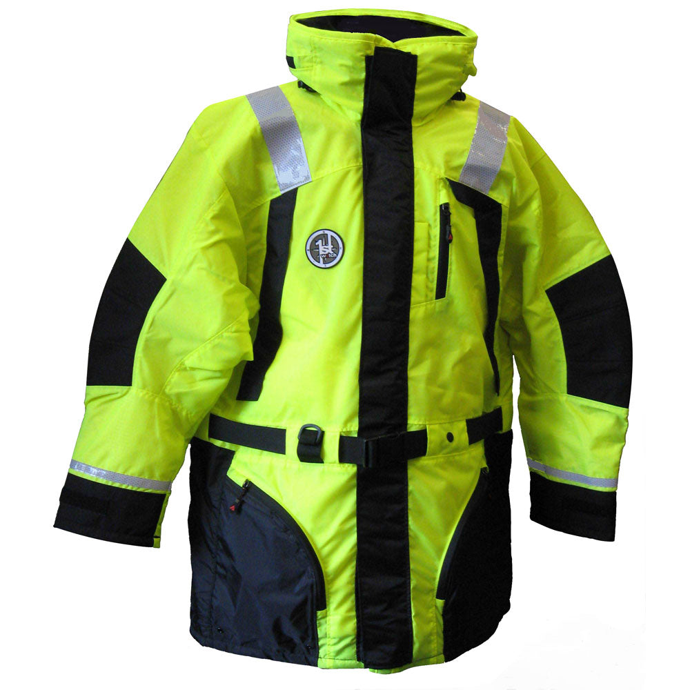FIRST WATCH AC-1100 FLOTATION COAT - HI-VIS YELLOW - SMALL