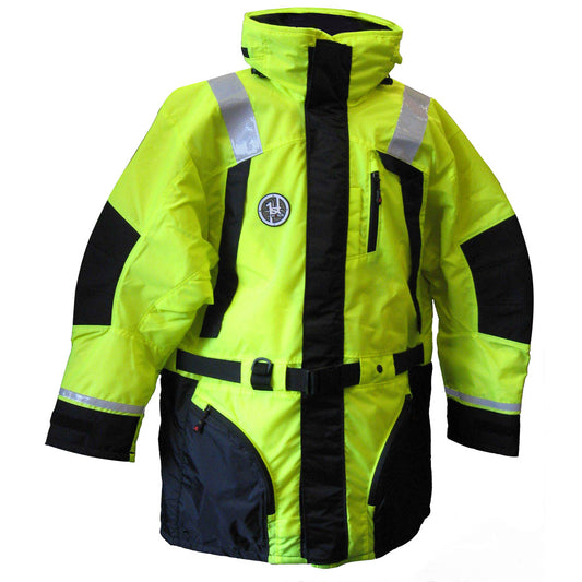 FIRST WATCH AC-1100 FLOTATION COAT - HI-VIS YELLOW - SMALL