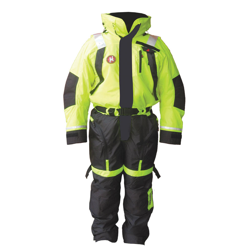 FIRST WATCH AS-1100 FLOTATION SUIT - HI-VIS YELLOW - MEDIUM