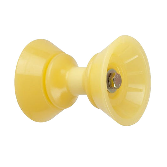 C.E. SMITH 3" BOW BELL ROLLER ASSEMBLY - YELLOW TPR