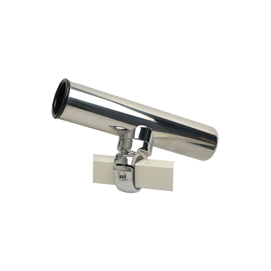 C.E. SMITH PONTOON SQUARE RAIL ADJUSTABLE CLAMP-ON ROD HOLDER