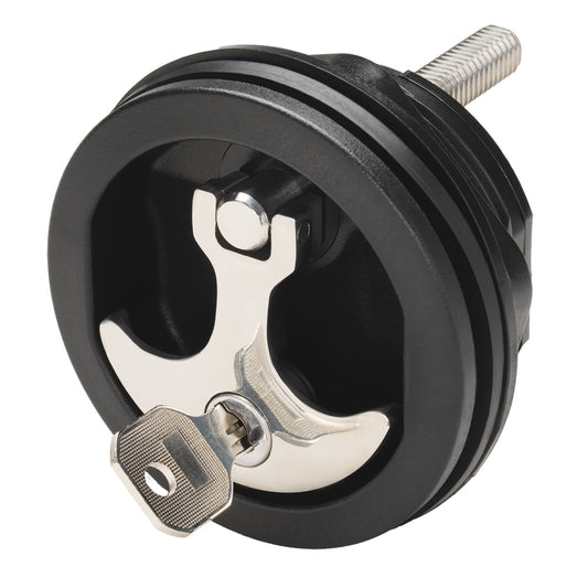 WHITECAP COMPRESSION HANDLE - NYLON BLACK/SS - LOCKING