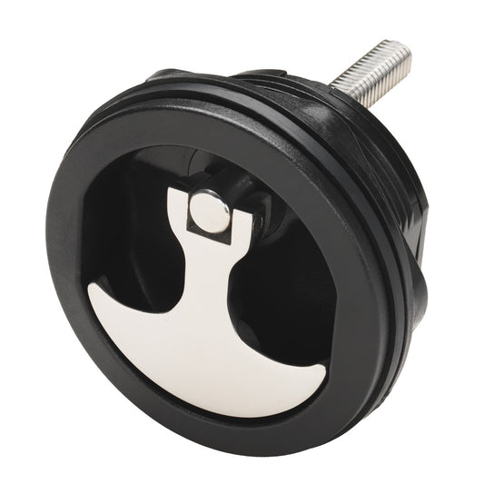 WHITECAP COMPRESSION HANDLE - NYLON BLACK/SS - NON-LOCKING