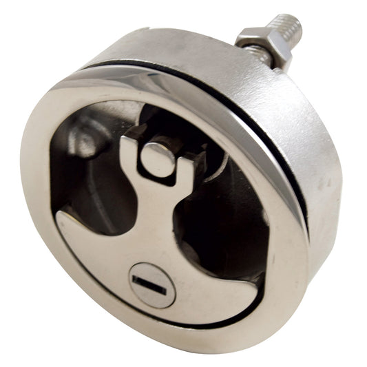 WHITECAP COMPRESSION HANDLE - 316 STAINLESS STEEL - LOCKING - 3" OUTER DIAMETER