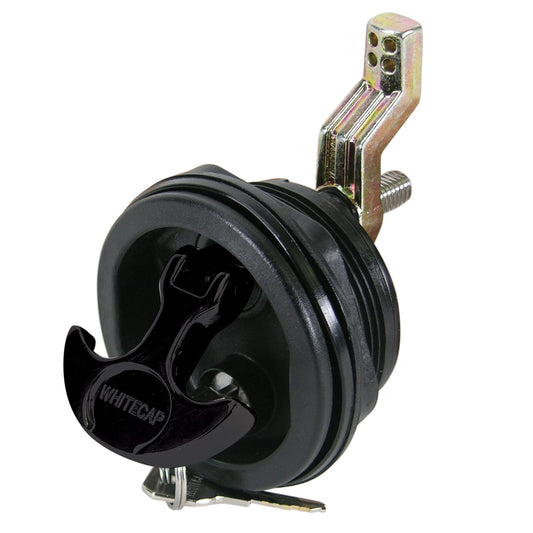 WHITECAP T-HANDLE LATCH - NYLON BLACK/BLACK - LOCKING