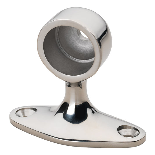 WHITECAP 90&#176; HANDRAIL STANCHION - END - 316 STAINLESS STEEL - 7/8" TUBE O.D.
