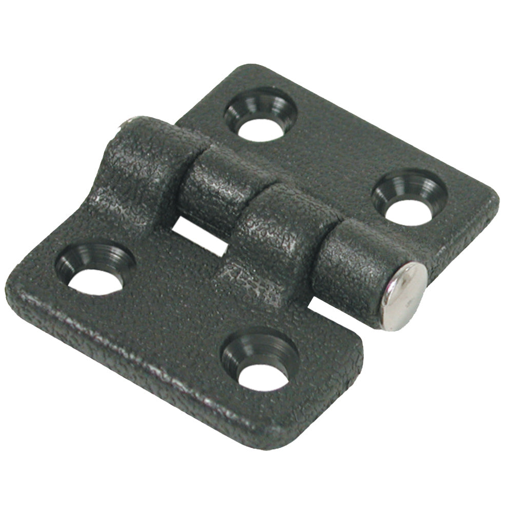 WHITECAP BUTT HINGE - BLACK NYLON - 1-1/2" X 1-3/8"