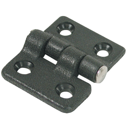 WHITECAP BUTT HINGE - BLACK NYLON - 1-1/2" X 1-3/8"