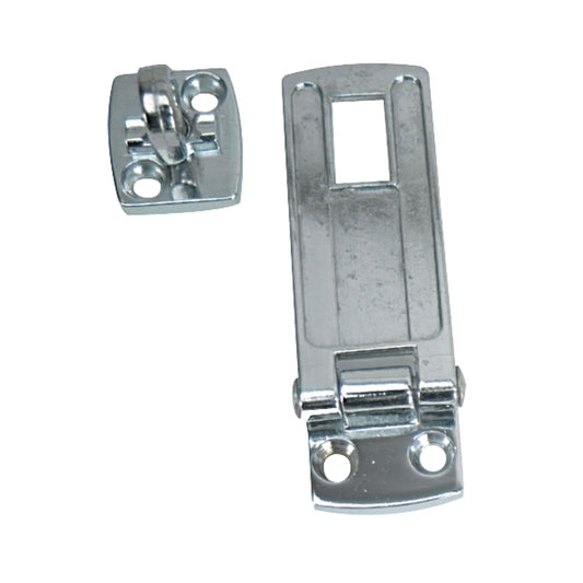WHITECAP SWIVEL SAFETY HASP - CP/ZAMAC - 1-1/8" X 3"