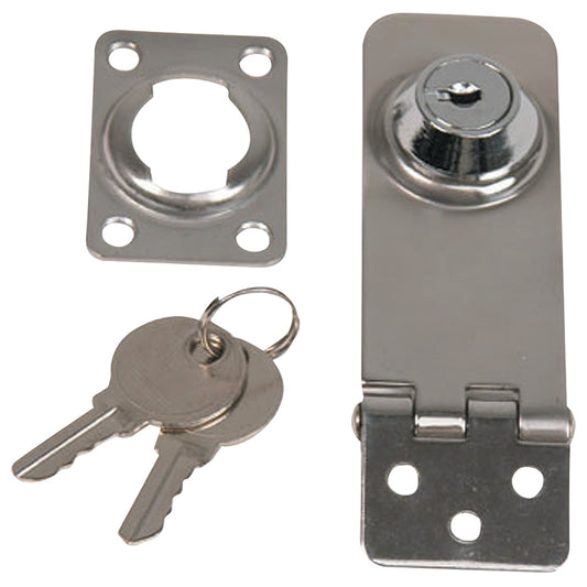 WHITECAP LOCKING HASP - 304 STAINLESS STEEL - 1" X 3"