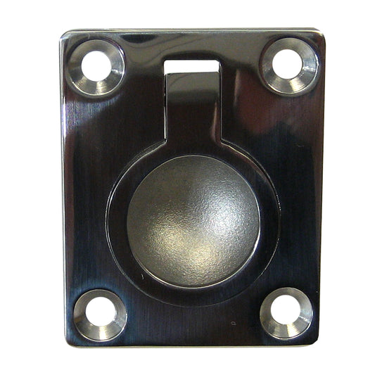 WHITECAP FLUSH PULL RING - 316 STAINLESS STEEL - 1-1/2" X 1-7/8"
