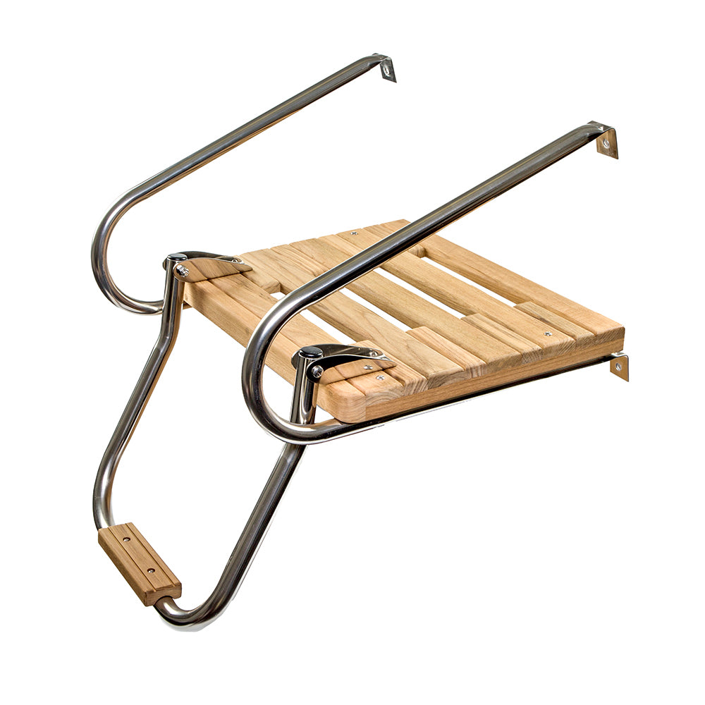 WHITECAP TEAK SWIM PLATFORM W/LADDER F/INBOARD/OUTBOARD MOTORS