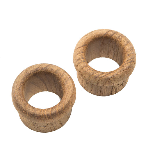 WHITECAP TEAK FINGER PULL - 5/8" BARREL LENGTH - 2 PACK