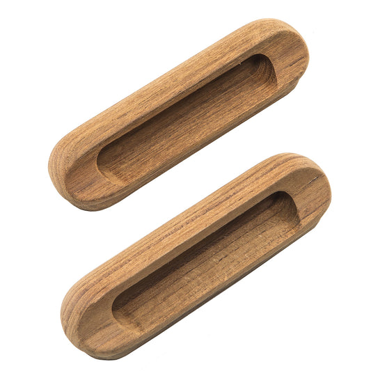WHITECAP TEAK OBLONG DRAWER PULL - 4-1/16"L - 2 PACK