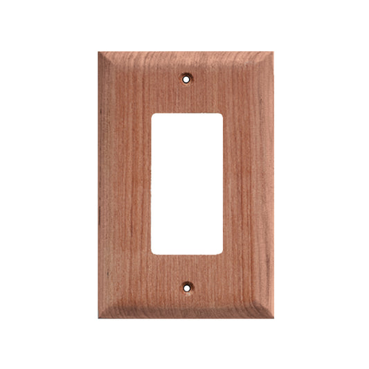 WHITECAP TEAK GROUND FAULT OUTLET COVER/RECEPTACLE PLATE