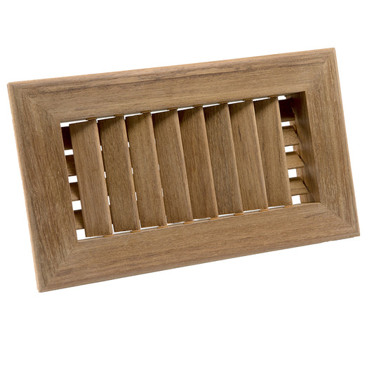 WHITECAP TEAK AIR CONDITIONING VENT - 9-3/4" X 5-3/4" X 1-1/2"