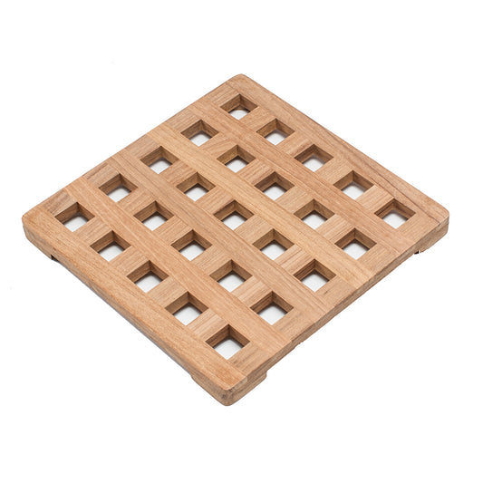 WHITECAP TEAK LARGE SQUARE TRIVET - 8"