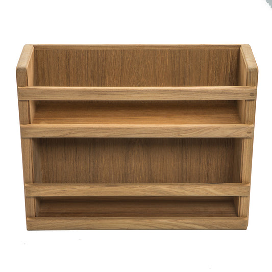 WHITECAP TEAK TWO-TIER SPICE RACK