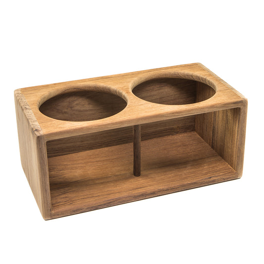 WHITECAP TEAK TWO INSULATED DRINK RACK