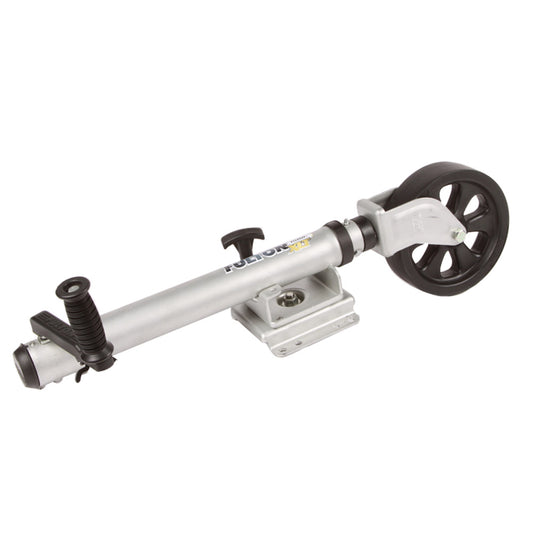 FULTON XLT 1500 LBS. SWING AWAY BOLT-ON JACK W/12" TRAVEL & 8" POLY WHEEL - SHARKSKIN FINISH