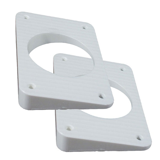 TACO WEDGE PLATES F/GRAND SLAM OUTRIGGERS - WHITE