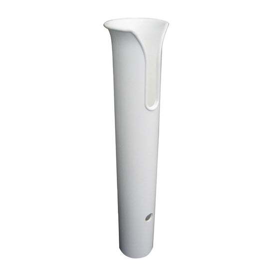 TACO POLY THRU-BOLT ROD HOLDER W/MOUNTING HOLES - NO HARDWARE - WHITE