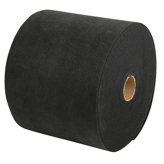 C.E. SMITH CARPET ROLL - BLACK - 18"W X 18'L