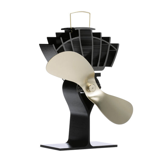 ECOFAN BY CAFRAMO ULTRAIR 810CA HEAT POWERED STOVE FAN - GOLD BLADE