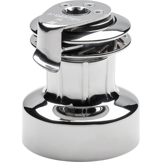 ANDERSEN 34 ST FS - 2-SPEED SELF-TAILING MANUAL WINCH - FULL STAINLESS STEEL