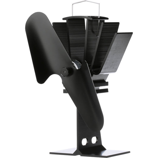 ECOFAN BY CAFRAMO ORIGINAL HEAT POWERED STOVE FAN - BLACK BLADE