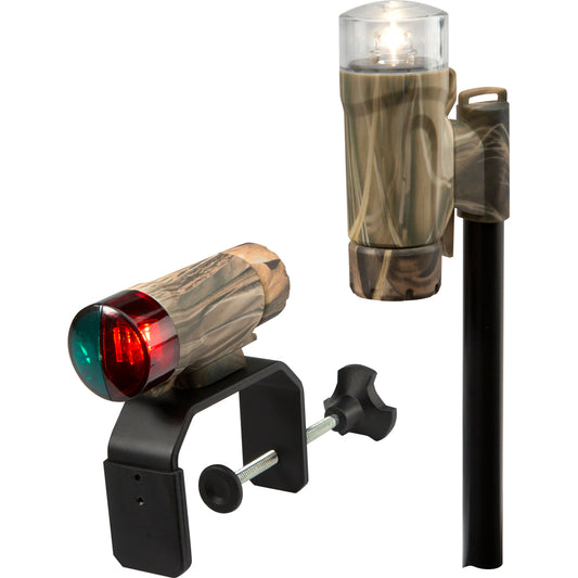 ATTWOOD CLAMP-ON PORTABLE LED LIGHT KIT - REALTREE&REG; MAX-4 CAMO