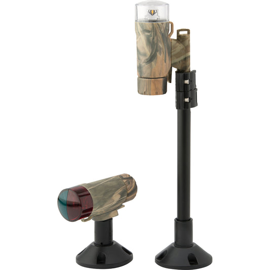 ATTWOOD PADDLESPORT PORTABLE NAVIGATION LIGHT KIT - SCREW DOWN OR ADHESIVE PAD - REALTREE&REG; MAX-4 CAMO